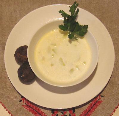 cream of desert truffles soup